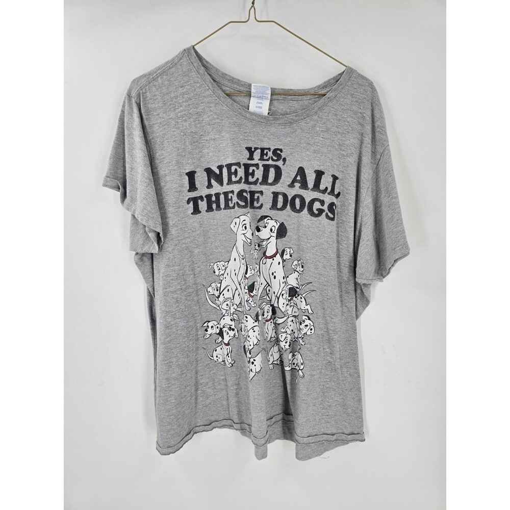 Yes I Do Need All These Dogs Dalmatians Disney Tultex Women's Sz 3XL Tee